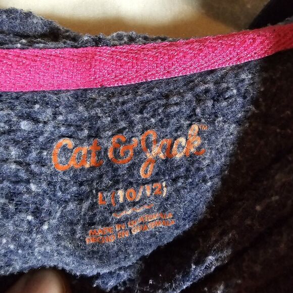 Girls Cat And Jack T Shirt, Size 10/12, Gently Used, Blue Hoodie - Picture 5 of 11